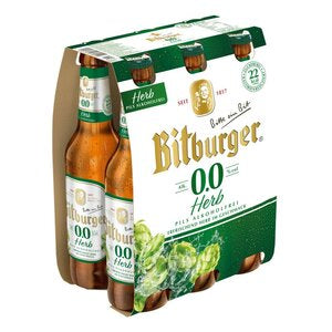 Bitburger 0,0 Pils Herb - 6x0,33 Liter
