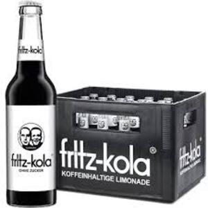 Fritz-Kola ohne Zucker - 24x0,33 Liter